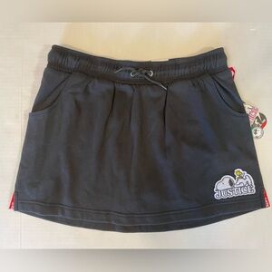 Justice Black Snoopy Skort Size XL Plus (16P-18P) NWT